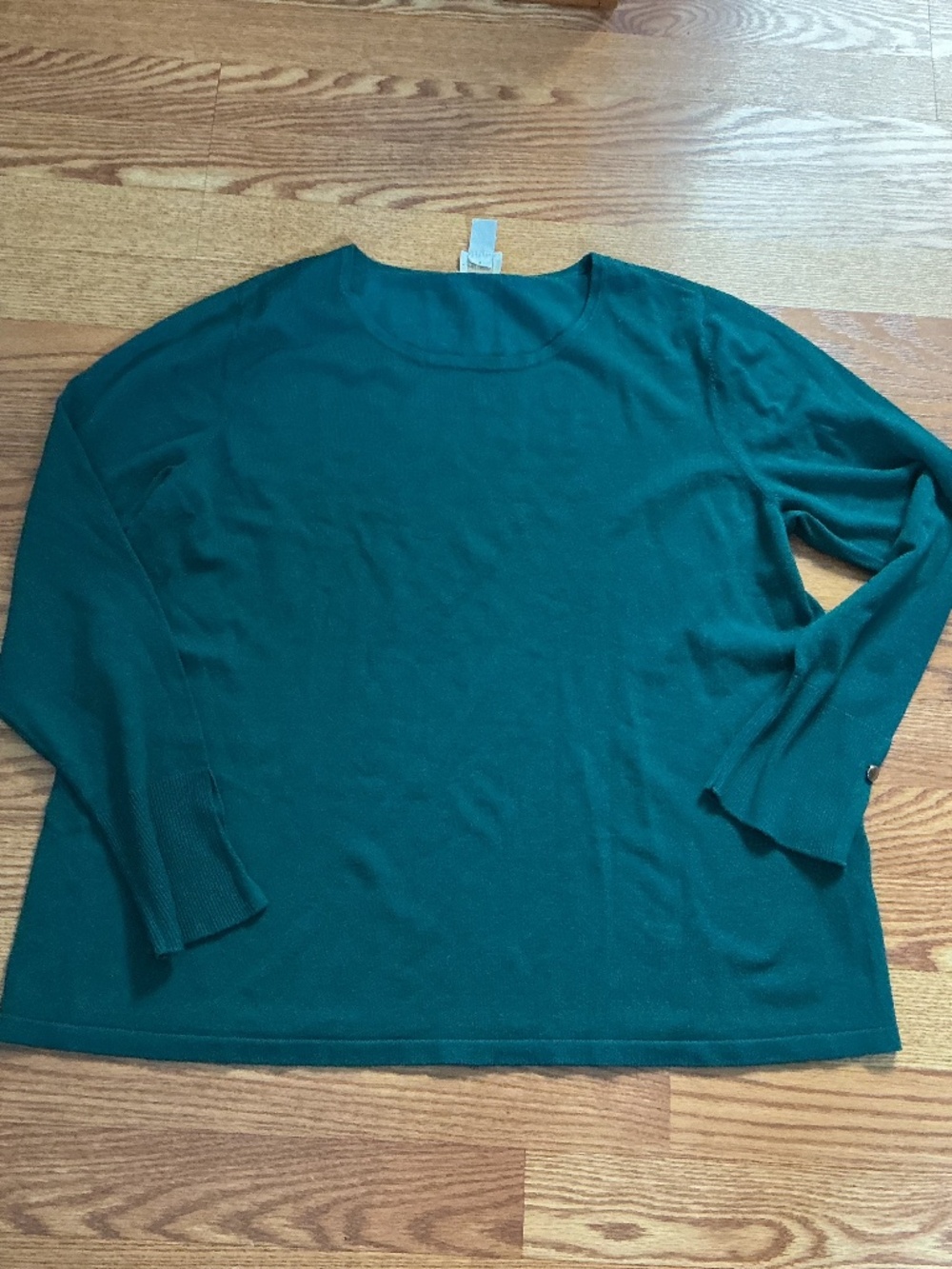 Chico's Green Long Sleeve Pullover Sweater Size  2 (L)